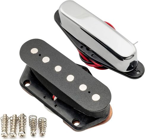 Musiclily Vintage Single Coil Pickup Tele Bridge Pickups for Fender Telecaster Electric Guitar Parts, Black in Saudi Arabia