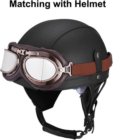 Retro Motorcycle Goggles Vintage Pilot Glasses for Harley ATV Bike Cruiser Scooter Goggles in Saudi Arabia