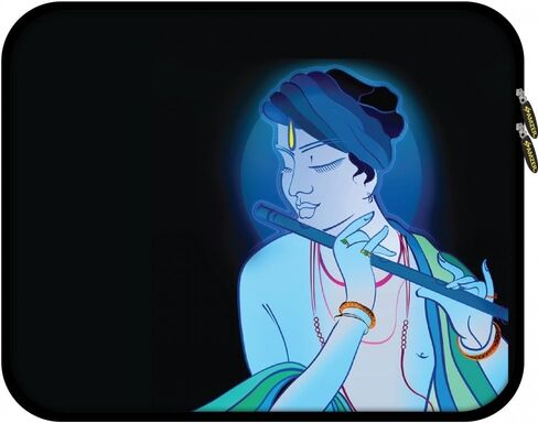 جراب AMZER مصنوع من النيوبرين مقاس 11.25 بوصة لأجهزة الكمبيوتر المحمول وأجهزة Chromebook والكمبيوتر اللوحي وأجهزة iPad مع مجموعة تنظيف الشاشة المكونة من 5 قطع ومنظم سماعات الرأس - سبحانه وتعالى كريشنا 1 (AMZ501040178002) in Kuwait