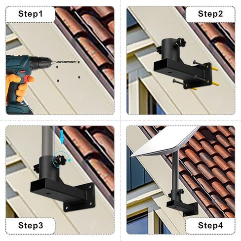 Starlink Mount, Starlink Short Wall Mount, Starlink Mounting Kit, Starlink Roof Mount for Starlink Internet Kit Satellite, Starlink Pole Mount in Saudi Arabia
