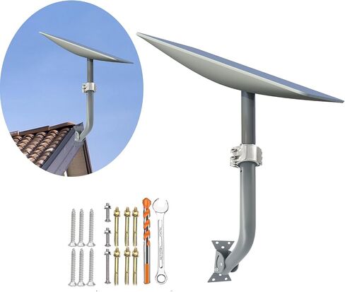 Starlink Mounting Kit,Starlink Long Mount, Starlink Roof Mount ,Starlink Pole Mount,Weather-Resistent Metal Starlink Wall Mount with Adapter Available to V2 (Include Wrench & Drill bit). in Saudi Arabia