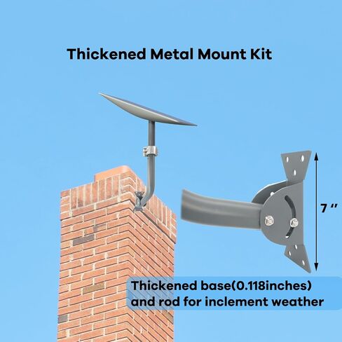 Starlink Mounting Kit,Starlink Long Mount, Starlink Roof Mount ,Starlink Pole Mount,Weather-Resistent Metal Starlink Wall Mount with Adapter Available to V2 (Include Wrench & Drill bit). in Saudi Arabia