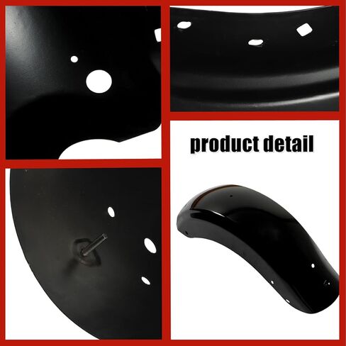Rear Mudguard System Replacement for Touring 2014-2022 CVO Style Black in Saudi Arabia