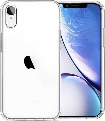 JJGoo متوافق مع حافظة iPhone XR، غطاء هاتف شفاف ناعم وشفاف مقاوم للصدمات ورفيع ورفيع لهاتف XR - 6.1 بوصة in Kuwait