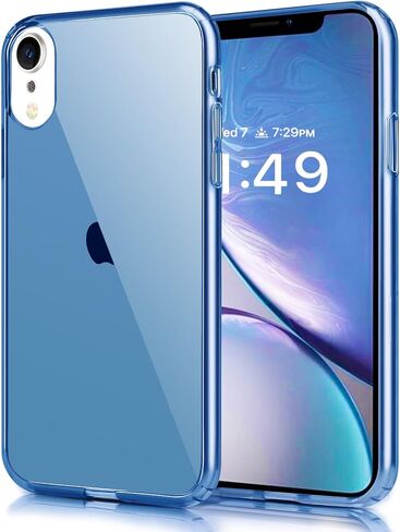 JJGoo متوافق مع حافظة iPhone XR، غطاء هاتف شفاف ناعم وشفاف مقاوم للصدمات ورفيع ورفيع لهاتف XR - 6.1 بوصة in Kuwait