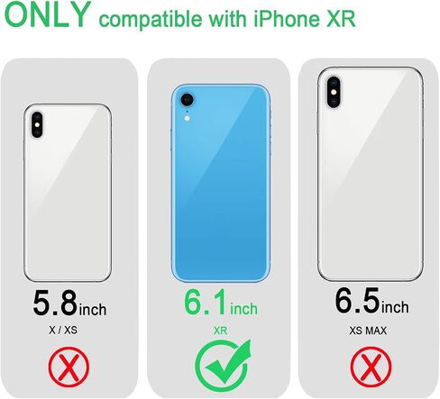 JJGoo Compatible with iPhone XR Case Clear Soft Transparent Shockproof Protective Slim Thin Bumper Phone Cover for XR, Clear Blue in Saudi Arabia
