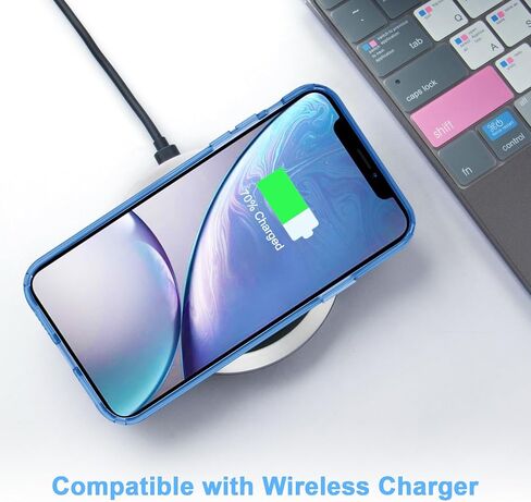 JJGoo Compatible with iPhone XR Case Clear Soft Transparent Shockproof Protective Slim Thin Bumper Phone Cover for XR, Clear Blue in Saudi Arabia