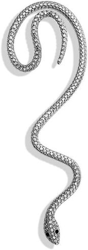 Vintage Gothic Snake CZ Cuff Wrap Crawler Climber Earrings for Women Teenage Girls Personalized Punk Cartilage Clip On No Piercing Cute Animal Crystal Jewelry Gifts for Best Friend Birthday 1 pcs in Saudi Arabia