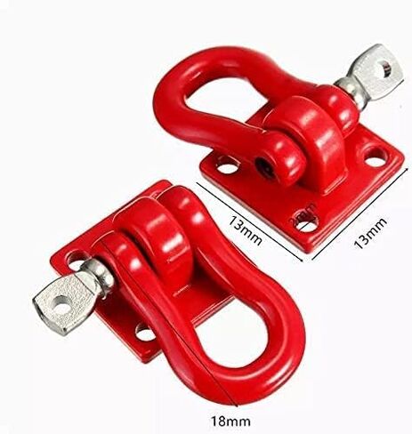 Metal Climbing RC Car Decoration Fire Extinguisher Metal Chain and Winch Shackles RC Decorations Accessories for 1/10 Crawler Car Axial SCX10 D90 D110 Traxxas TRX4 TRX6 Redcat Hop-Up Parts in Saudi Arabia