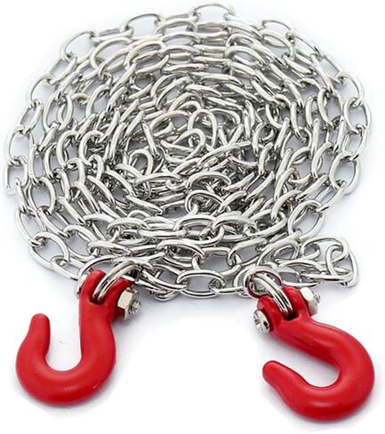 Metal Climbing RC Car Decoration Fire Extinguisher Metal Chain and Winch Shackles RC Decorations Accessories for 1/10 Crawler Car Axial SCX10 D90 D110 Traxxas TRX4 TRX6 Redcat Hop-Up Parts in Saudi Arabia