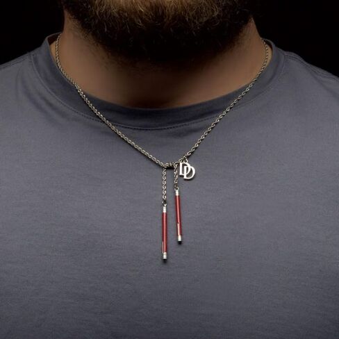 Daredevil Escrima Sticks Weapon & Logo Pendant Necklace in Saudi Arabia