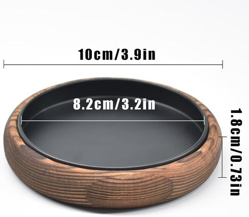 Wood Candle Holder Farmhouse Decor, Wooden Pillar Candles Tray for Table Centerpiece Small Decorative Tray Riser, Round Wooden Plate Pedestal Stand for Coffee Table Home Living Room, 2 Pack in Saudi Arabia