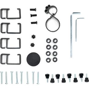 VIVO Hardware Pack for Monitor Stand, Includes Pole Cap, Cable Clips, Screws, Spacers, Allen Wrenches, Black, PT-SD-HP02