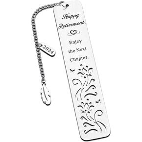 VANLOVEMAC Retirement Gifts for Women Men 2025 Happy Retirement Gifts Bookmark for Teacher Mom Grandma Farewell Going Away Gift for Coworker Friends Boss Enjoy The Next Chapter