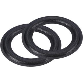 MECCANIXITY Rubber Speaker Foam Edge Surround Rings 2.5 Inch 42mm x 68mm Perforated Subwoofer Rings Replacement Parts for Speaker Repair or DIY Black 2 Pcs