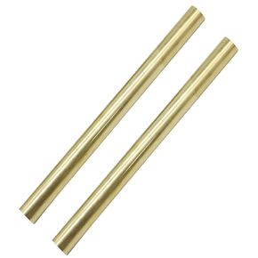 8PCS 1/2 inch Solid Round Brass Rod Lathe Bar Stock Kit for DIY Craft Tool, 12.5mm / 1/2 inch in Diameter 4 inch in Length