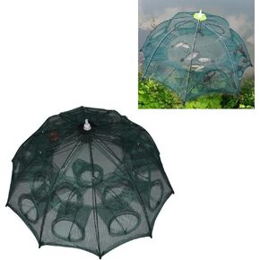 Portable Folded Fishing Net Automatic Fishing Net Trap Cast Dip Cage for Fish Shrimp Minnow Crayfish Crab