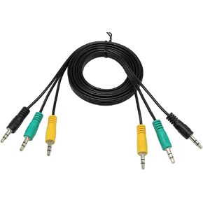 zdyCGTime 3.5mm Audio Cable 3 to 3 3.5mm Jack Male to Male Stereo Audio AUX Cable Cord for Computer Speakers(5ft/1.5m)