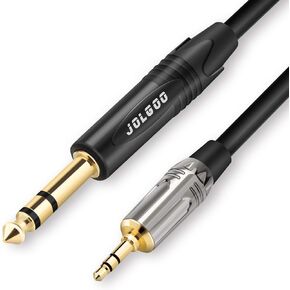 3.5 mm TRS to 1/4" TRS Stereo Interconnect Cable, 6.35mm 1/4" Male to 3.5mm 1/8" Male TRS Stereo Audio Cable, 3.3 Feet