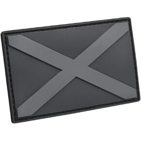 Blackout Alabama AL State Flag USA Scotland PVC Morale Tactical Rubber Patch