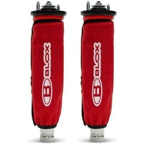 BLOX RACING - Coilover Covers, Heavy Duty Nylon - Red (Pair) Nylon Coilover Covers (BXSS-00100-CCR)