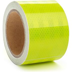 شريط أمان عاكس مقاس 3 بوصات × 30 قدمًا معتمد من DOT - أخضر للمقطورات مقاس 3 بوصات - شرائط للمقطورات والشاحنات والعلامات شريط عاكس عالي الكثافة عاكسات أوتوماتيكية للمقطورات باللون الأخضر in Kuwait