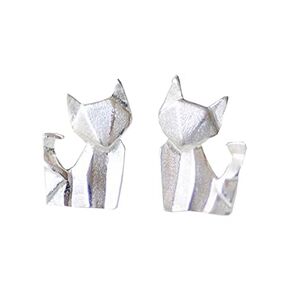 Origami Fox Earrings in Sterling Silver 925 - Jamber Jewels