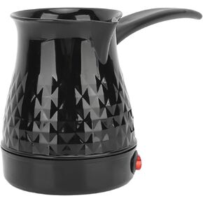 Diydeg Turkish Coffee Maker, 600ml Stainless Steel Electric Turkish Coffee Pot with Removable Anti Scald Handle, Arabic Greek Coffee Maker Machine Even Heating for Turkish Coffee