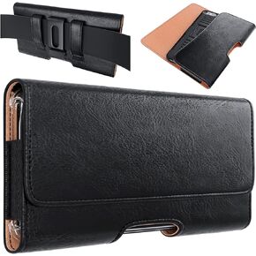 Holster for iPhone 14 Plus, 14 Pro Max, 13 Pro Max, 12 Pro Max, 11 Pro Max, Xs Max, 8 Plus, Cell Phone Belt Holder Case with Belt Clip Pouch Cover (Fits Large iPhone with Otterbox Commuter Case)