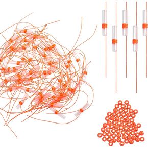 Bobber Stops for Fishing - 150PCS Fishing Bobber Float Stops Bobber Stop Knots with Beads Fishing Float for Fishing Line Fishing Leaders Saltwater