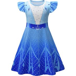 AOVCLKID Girls Princess Costume Birthday Party Dress Halloween Cosplay Outfits