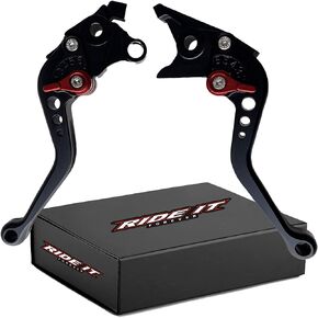 RIDE IT FOREVER Short Brake and Clutch Levers for HAYABUSA/GSXR1300 99-07,DL1000 Vstrom 02-20,GSX650F 08-15,TL1000R 98-03,SV1000/S 03-07,GSX1400 01-07,GSX1250F 10-16,GSF1250 07-15,GSF1200 01-06