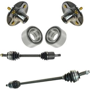 TRQ CV Axles Hubs Bearings Kit Fits 2007-2011 Mazda CX-7