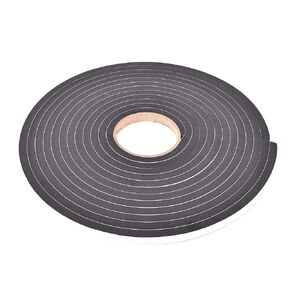 Sponge Neoprene Stripping W/Adhesive 1/2in Wide X 3/8in Thick X 25ft Long