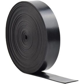 DOBTIM Solid Rubber Strips Neoprene Rubber Weather Stripping for Door Seals Under Bottom,Top, Sides, Not Include Sealant or Adhesive (W:1 in x T: 1/8 in x L: 25 Ft)