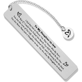 Daughter in Law Bookmarks Daughter in Law Gifts from Mother in Law Daughter in Law Birthday Gifts Ideas New Daughter in Law Wedding Gift Appreciation Bookmarks Christmas Thank You Bookmarks