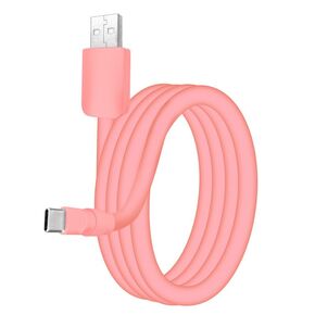 chubbycable Chubby 2.0 Fast Charging Cable Durable Soft Silicone USB C Cable 240W Extra Thick Phone Charger Cord Data Transfer Type C Cable, Green, Type-C to Type-C, 6.6 FT