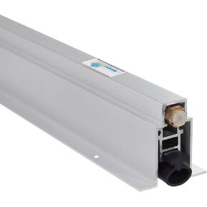 TMS Automatic Door Bottom Seal - Heavy Duty Acoustic Door Sweep with Neoprene Bulb Bottom Door Seal - 1" Drop - Fully Mortised (32 Inches)