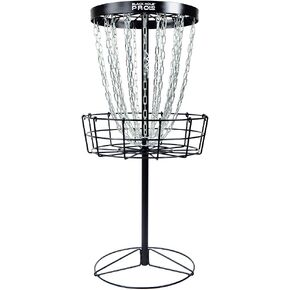 هدف سلة الجولف المحمولة ذات 24 سلسلة من MVP Disc Sports Black Hole Pro HD