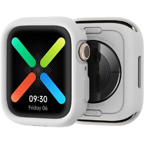 Fit-X Case Compatible with Apple Watch 45mm Series 9/8/7 Bumper Case Slim Rugged Soft TPU Protective Cover, Drop & Shockproof [Band not Included] - Onyx Black in Kuwait