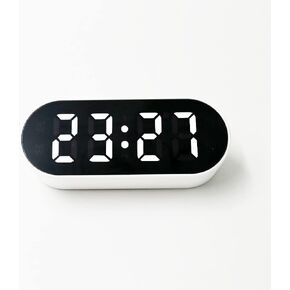 SHELLHOME Small LED Alarm Clock with Adjustable Volume, Calender, Temperature,Timer for Home, Office