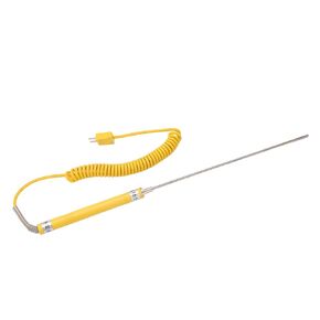 K Type Thermocouple Immersion Thermocouple Probe NR 81530 Handheld Temperature Measuring for Oil Liquid Detection Engineering Plastic -50-500℃