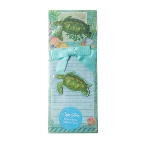 Cape Shore Summer Swimming Sea Turtles Magnetic Memo Pad Gift Set