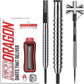 Red Dragon Rebels Tungsten Steel Darts with Flights, Shafts, Wallet & Red Dragon Checkout Card