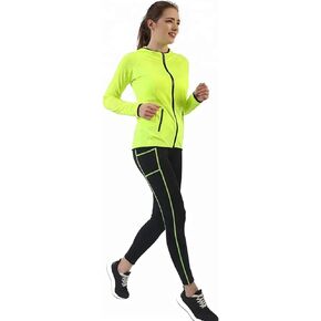 Womens 2 Piece Tracksuit Outfits Long Sleeve Zip Up Crop Tops Slim Sweatpants Jacket Sets with Pockets