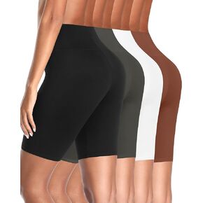 UMMISS Cotton Boy Shorts Underwear for Women High Waisted Biker Shorts Tummy Control Boxer Briefs Pack