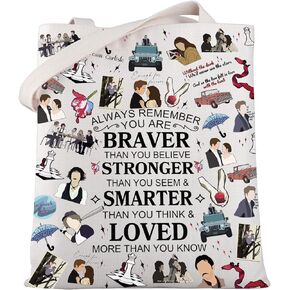 WSNANG Twilight Movie Inspired Gift Edward Bella Tote Bag Edward's Gift Vampire Lover Shoulder Bag Edward Cullen Gift