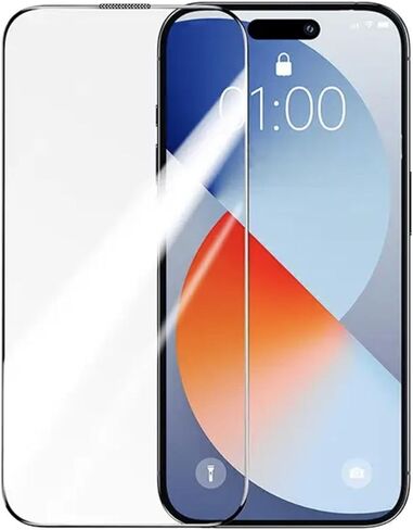 واقي شاشة لهاتف iPhone 15 Pro Max مقاس 6.7 بوصة مع 3 قطع من الزجاج المقسى فائق الدقة 9H مقاوم للخدش وصديق للبيئة in Saudi Arabia