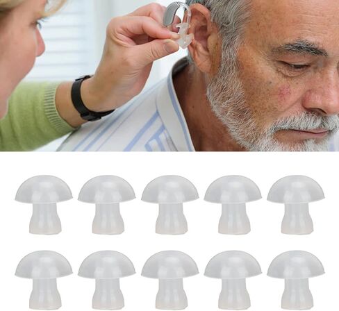 10pcs Ear Tips, Soft Silicone Earplug Domes for BTE,ITE and Pocket Ear Bud Replacements (Large) in Saudi Arabia