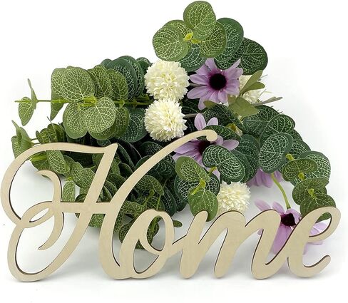 4 عبوات من الكلمات الخشبية غير المكتملة، علامة ترحيب مرحبًا بقطع الخشب، علامة حب منزلية خشبية، إكليل من الكلمات DIY، كلمات وحروف، علامات زخرفية لإكليل باب المنزل، جدار فني لتزيين الحفلات in Kuwait